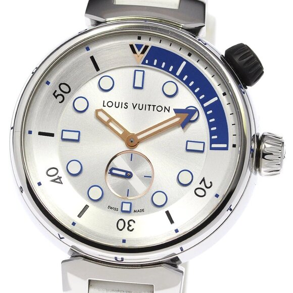 LOUIS VUITTON Tambour Street Diver QA124 Small seconds Quartz Men's Watch_807370 - Picture 5 of 7